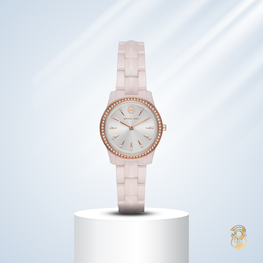 MSP: 92450 Michael Kors Runway Mercer Pink Ceramic Watch 28mm 8,054,000