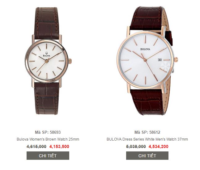 Đồng hồ cặp đôi Bulova