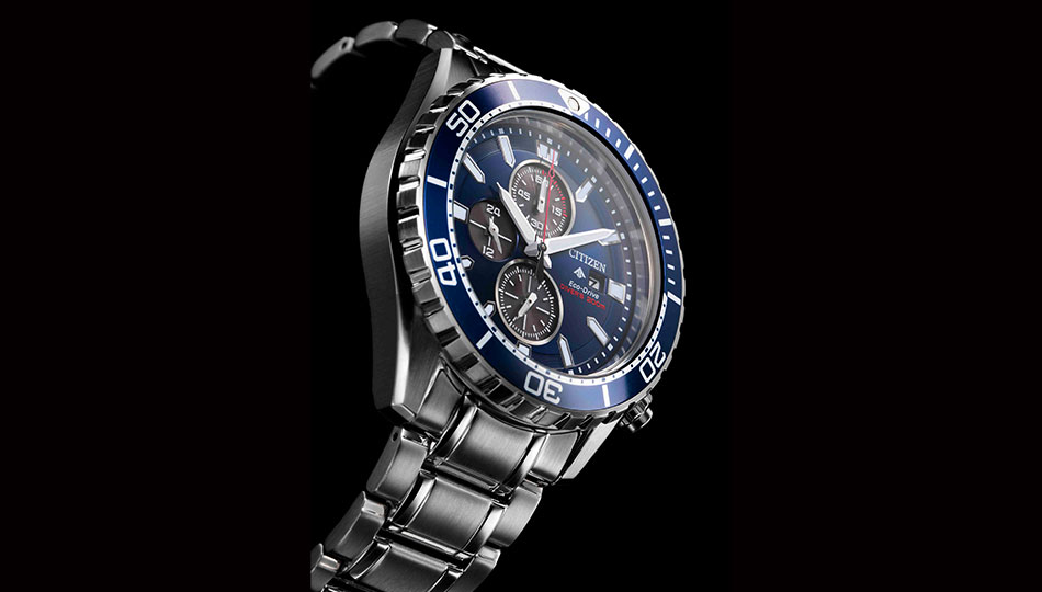 đồng hồ Eco-Drive 200m Diver Chronograph