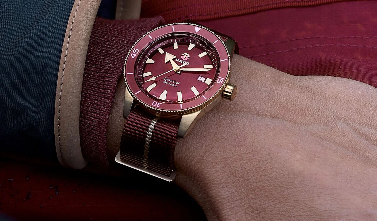 đồng hồ ceramic Rado Bronze Burgundy