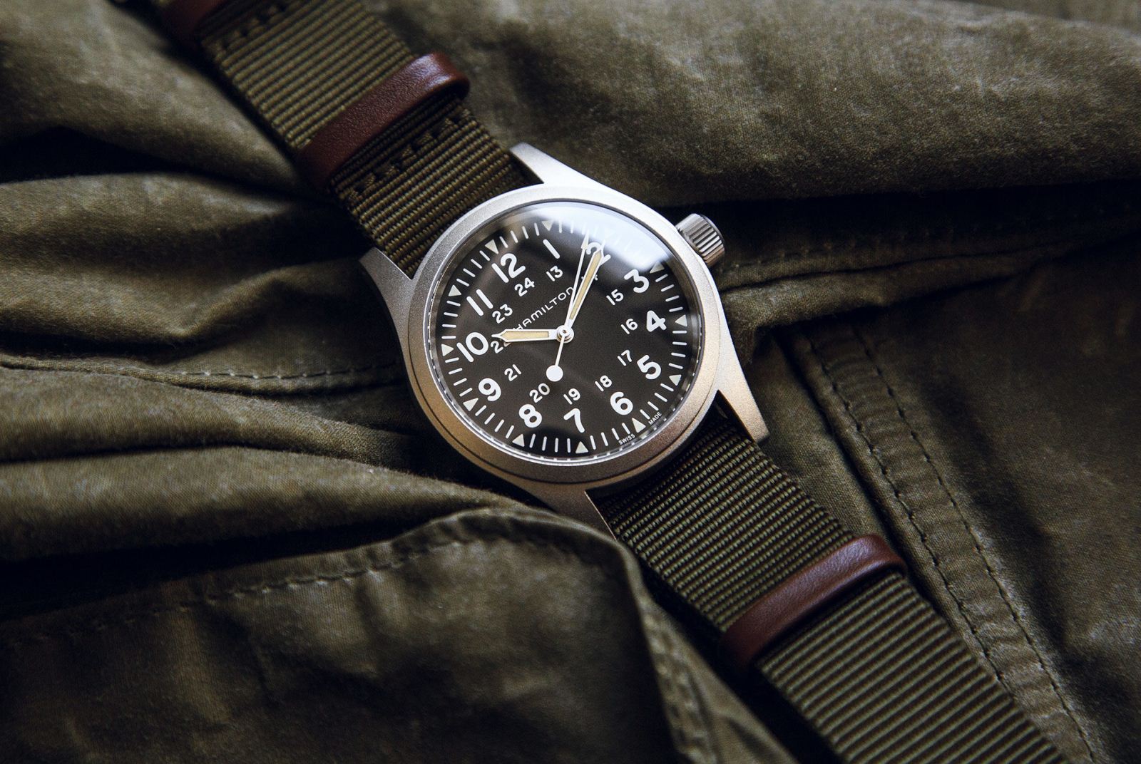 đồng hồ quân sự Hamilton Khaki Field Mechanical