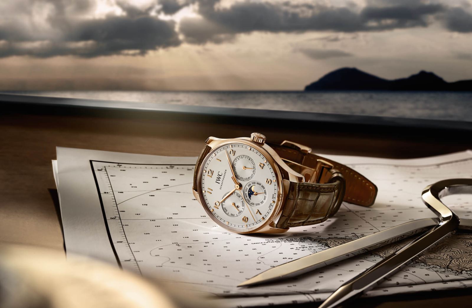 đồng hồ nam automatic IWC portugieser perpetual calendar tourbillon