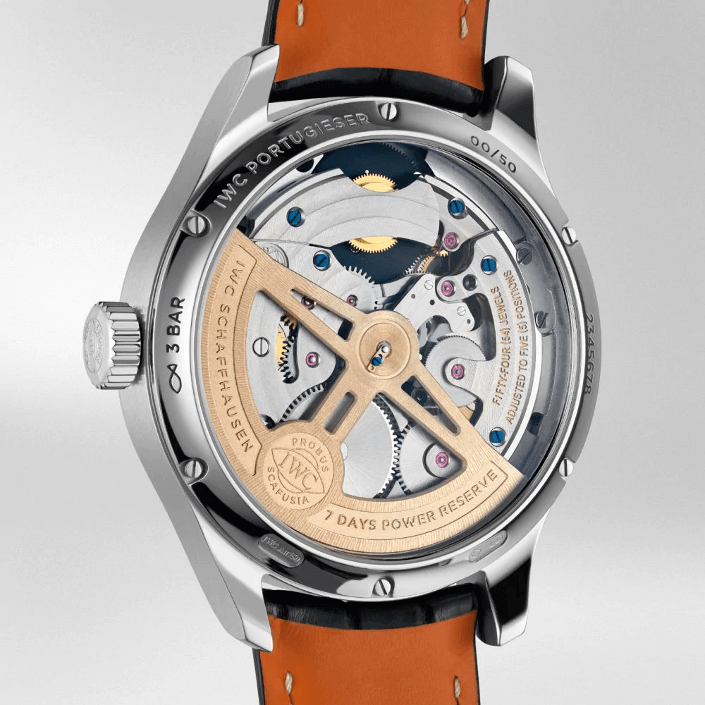 mặt lưng IWC Portugieser Perpetual Calendar Tourbillon