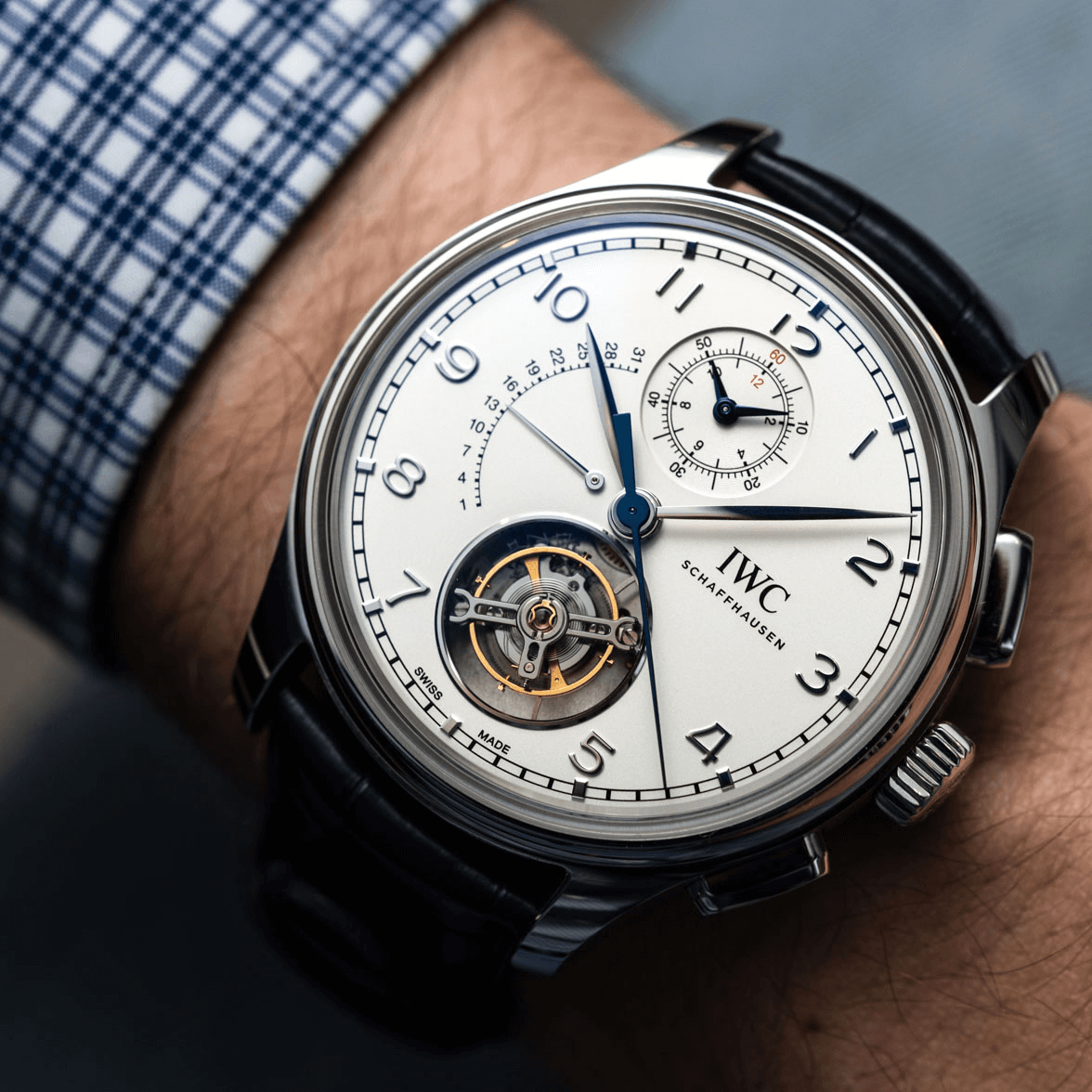 đồng hồ nam automatic iwc portugieser tourbillon retrograde chronograph 2020