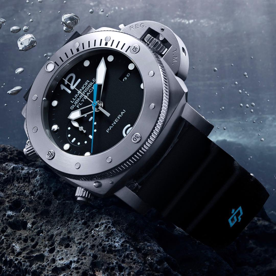 Đồng hồ Luminor Submersible 1950 3 Days Chrono Flyback Automatic Titanio PAM00614